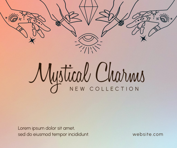Mystical Jewelry Boutique Facebook Post Design Image Preview