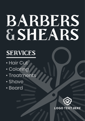Barbers & Scissors Flyer Image Preview