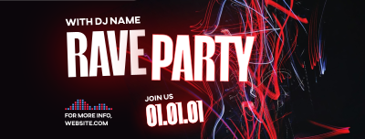 Rave Party Vibes Facebook cover Image Preview