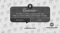Dental Checkup Reminder Facebook Event Cover Design