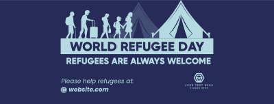 Refugee Day Facts Facebook cover Image Preview