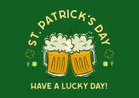 St. Patrick's Day Postcard Design
