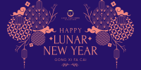 Beautiful Ornamental Lunar New Year Twitter post Image Preview
