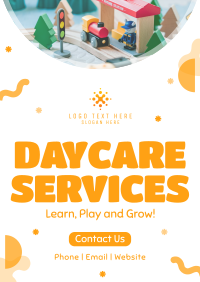 Learn and Grow in Daycare Flyer Design
