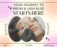 Lash Bliss Journey Facebook Post Design