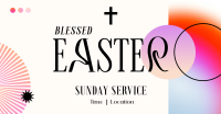 Easter Sunday Service Facebook Ad Design