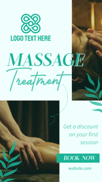 Relaxing Massage Treatment Facebook Story Design