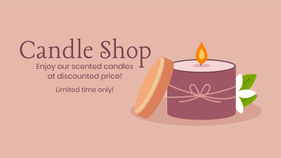 Candle Shop Promotion Facebook event cover Image Preview