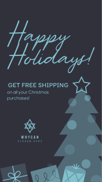 Christmas Free Shipping Instagram story Image Preview