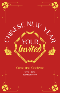 Chinese Year Sale Invitation Design