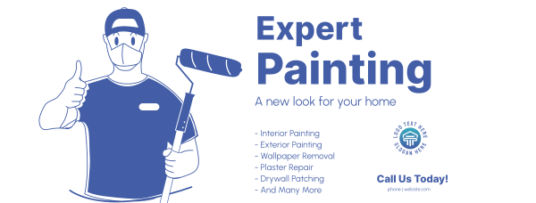 Paint Expert Facebook Cover Design Image Preview