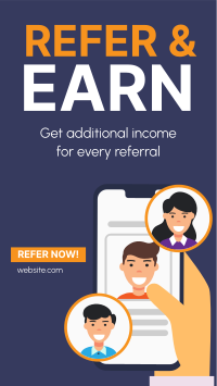 Refer and Earn Instagram story Image Preview