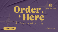 Minimalist Order Here Animation Preview