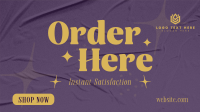 Minimalist Order Here Animation Preview