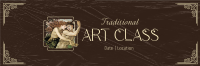 Traditional Art Class Twitter Header Image Preview