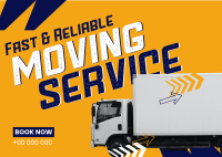 Speedy Moving Service Postcard Image Preview