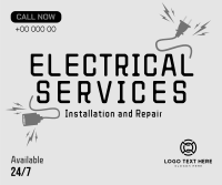 Electrical Service Facebook Post Design