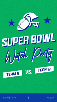 Watch Live Super Bowl Facebook Story Design