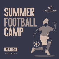 Football Summer Training Instagram Post Design