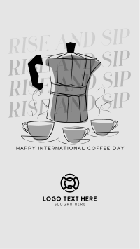 Rise and Sip Instagram Story Design