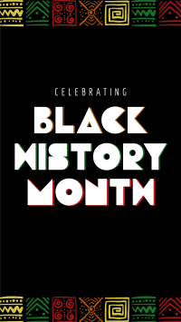 Black History Celebration Facebook Story Design