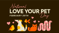 National Love Your Pet Day Facebook Event Cover Design