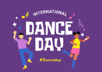 World Dance Day Postcard Design