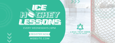 Ice Hockey Lessons Facebook cover Image Preview