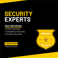 Security At Your Service Instagram Post Design