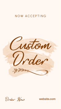 Brush Custom Order TikTok Video Preview