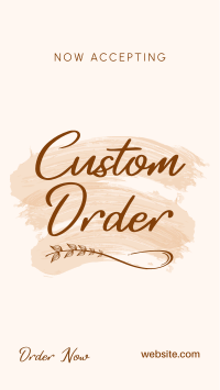 Brush Custom Order Video Image Preview