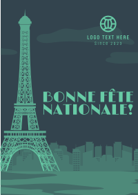 Bonne Fête Nationale Poster Design