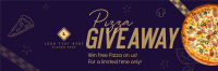 Pizza Giveaway Twitter header (cover) Image Preview