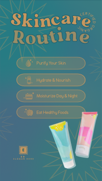 Y2K Skincare Routine Facebook story Image Preview