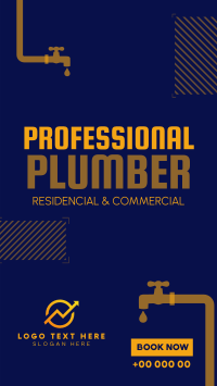 Professional Plumber TikTok Video Design