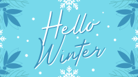 Snowy Winter Greeting YouTube Video Design