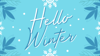 Snowy Winter Greeting YouTube Video Image Preview