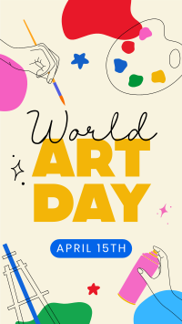 World Art Day YouTube Short Design