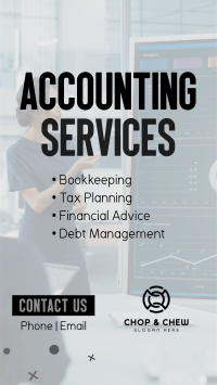 Accounting Services Facebook Story Design