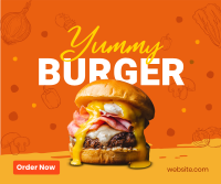The Burger-Taker Facebook Post Design