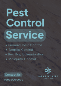 Minimalist Pest Control Poster Image Preview