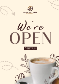 Cafe Opening Announcement Poster Preview