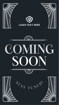 Coming Soon Art Deco Instagram Story Design