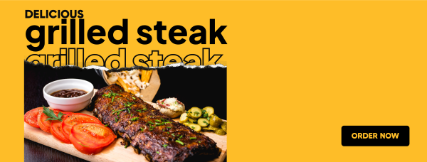 Delicious Grilled Steak Facebook Cover Design Image Preview