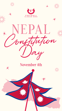 Nepal Constitution Day Facebook Story Design