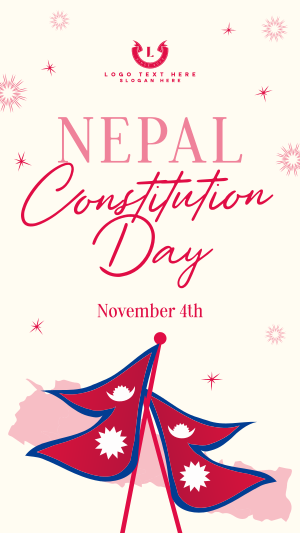 Nepal Constitution Day Facebook story Image Preview