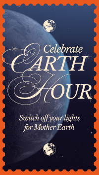 Modern Nostalgia Earth Hour Facebook Story Design