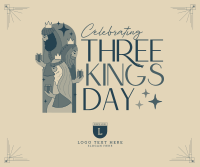 Modern Three Kings Day Facebook Post Design