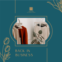 Boutique Back in Business Instagram post Image Preview