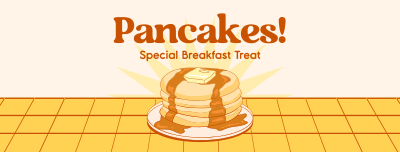 Retro Pancake Breakfast Facebook cover Image Preview